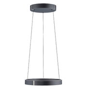 Moderne Pendelleuchte PURE E-Clipse in schwarzem Design, von unten betrachtet