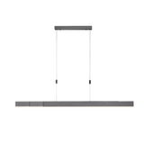 Moderne LED-Pendelleuchte PURE MOTO in minimalistischer, rechteckiger Form, von vorne betrachtet.