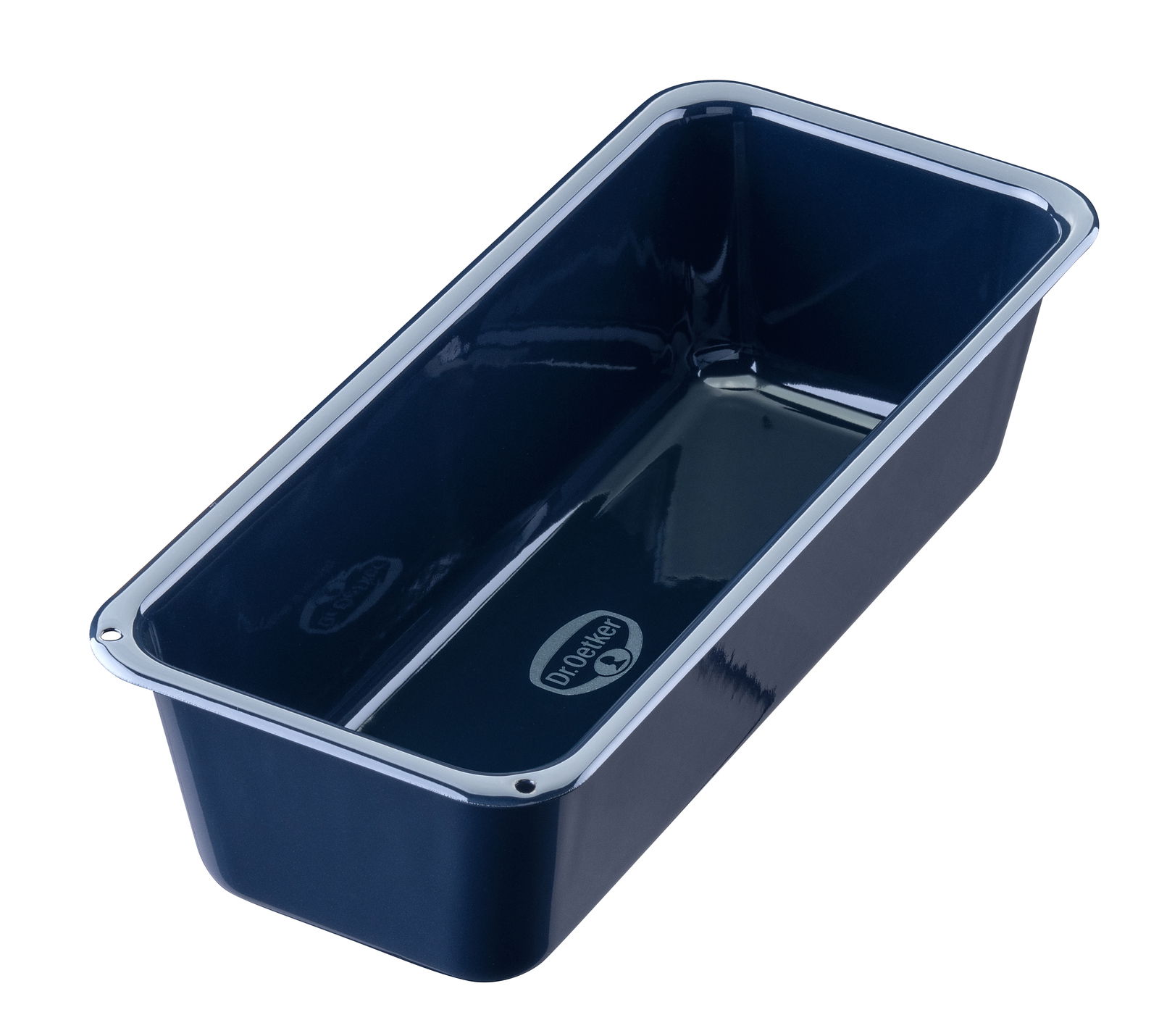 Kastenform 25cm BackLiebe E. aus Metall, schräg von oben fotografiert