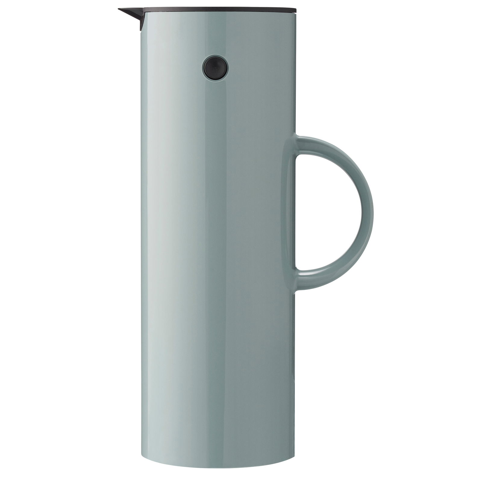 Stelton Isolierkanne 1 Liter Dusty Green Isolierkanne 1l in dusty green, Seitenansicht mit Griff und Ausgießer