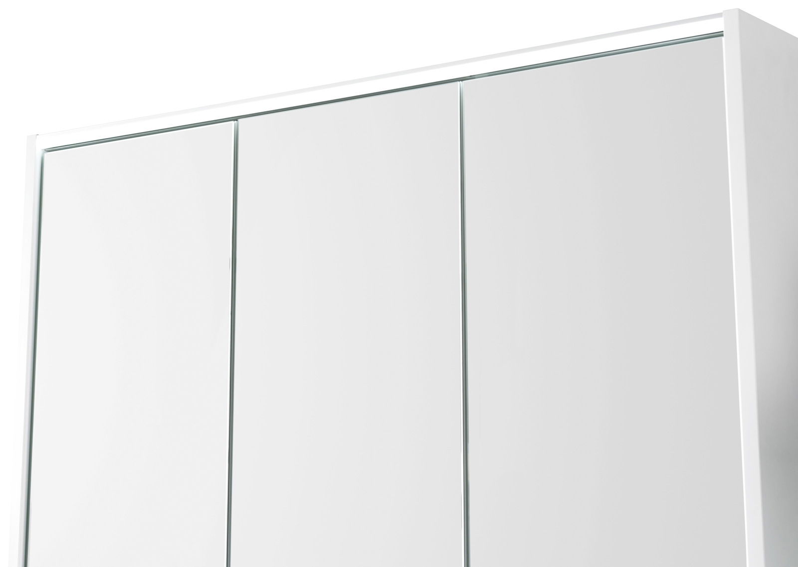 Moderner Spiegelschrank mit drei Türen, Ansicht von vorne