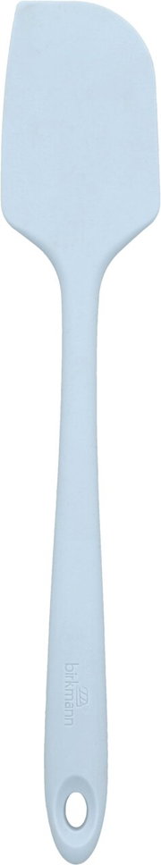 Hellblauer Teigschaber aus Silikon, Ansicht von oben