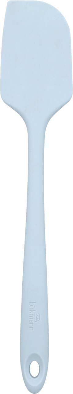 Hellblauer Teigschaber aus Silikon, Ansicht von oben