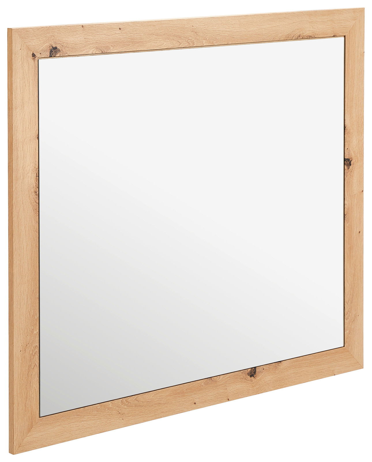 XORA Spiegel BATEX Rechteckiger Spiegel mit Holzrahmen, seitliche Perspektive
