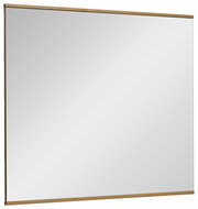 Rechteckiger Spiegel mit Holzrahmen, seitliche Perspektive