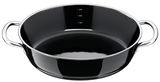 Schwarze Schmorpfanne Professional 28cm mit Edelstahlgriffen, Ansicht von oben