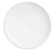Weißer Speiseteller Life 28cm, Draufsicht