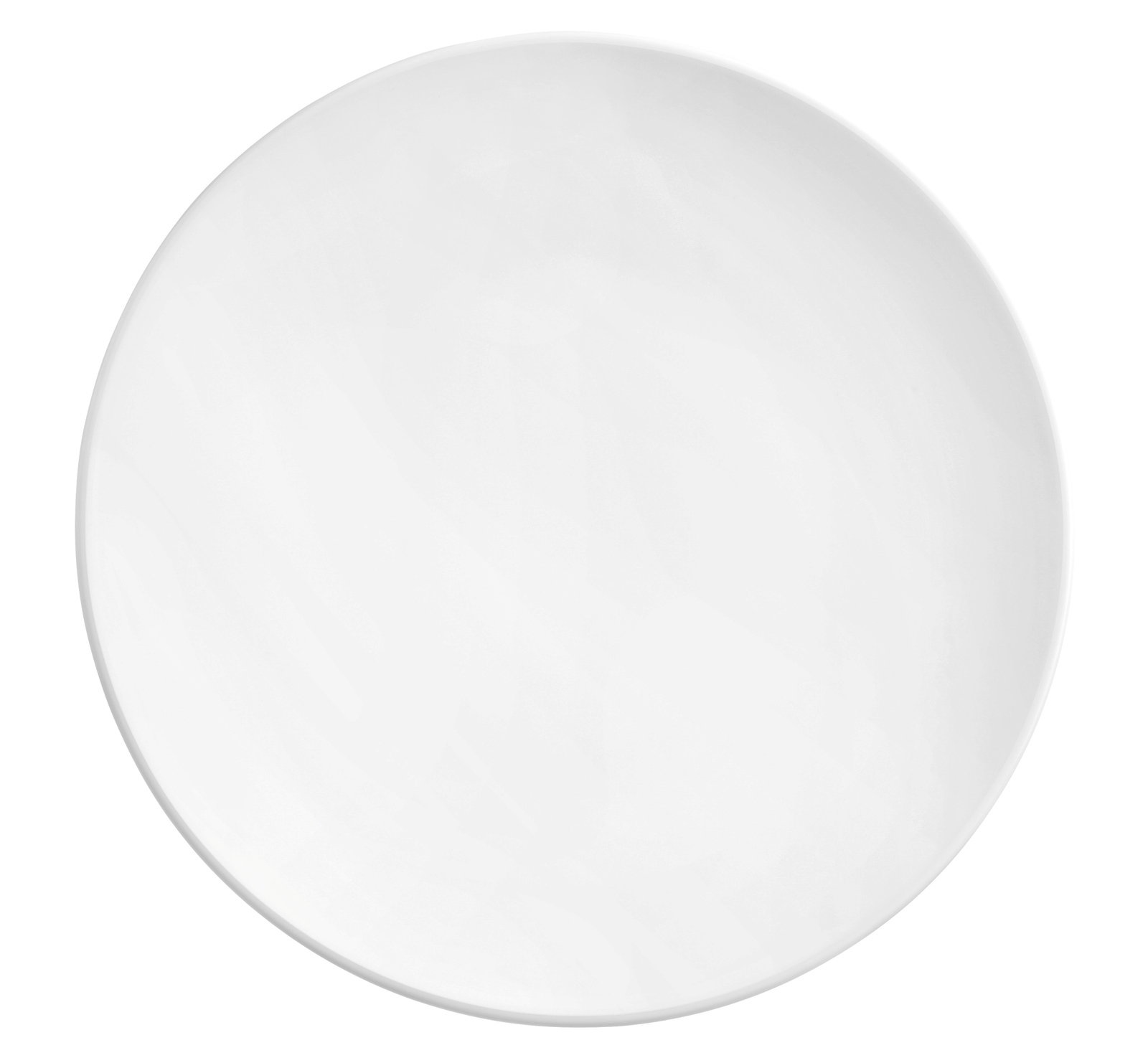 Weißer Speiseteller Life 28cm, Draufsicht