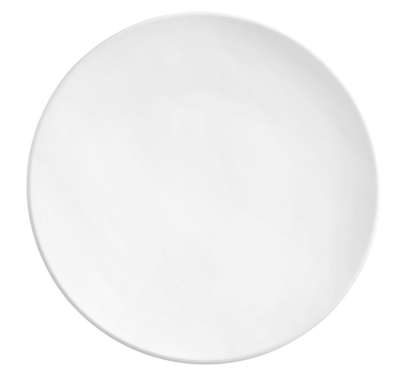 Weißer Speiseteller Life 28cm, Draufsicht