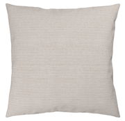 Kissenbezug mit feinem Streifenmuster in Nahaufnahme, Vorderansicht