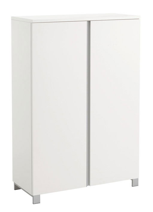VOSS Schuhschrank SALEA Weißer Schuhschrank mit zwei Türen, frontal betrachtet