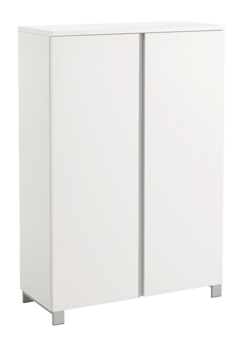 VOSS Schuhschrank SALEA Weißer Schuhschrank mit zwei Türen, frontal betrachtet