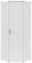 Carryhome Eckschrank MULTISTAURAUM Moderner weißer Eckschrank mit einer Tür und schwarzem Griff, Frontalansicht