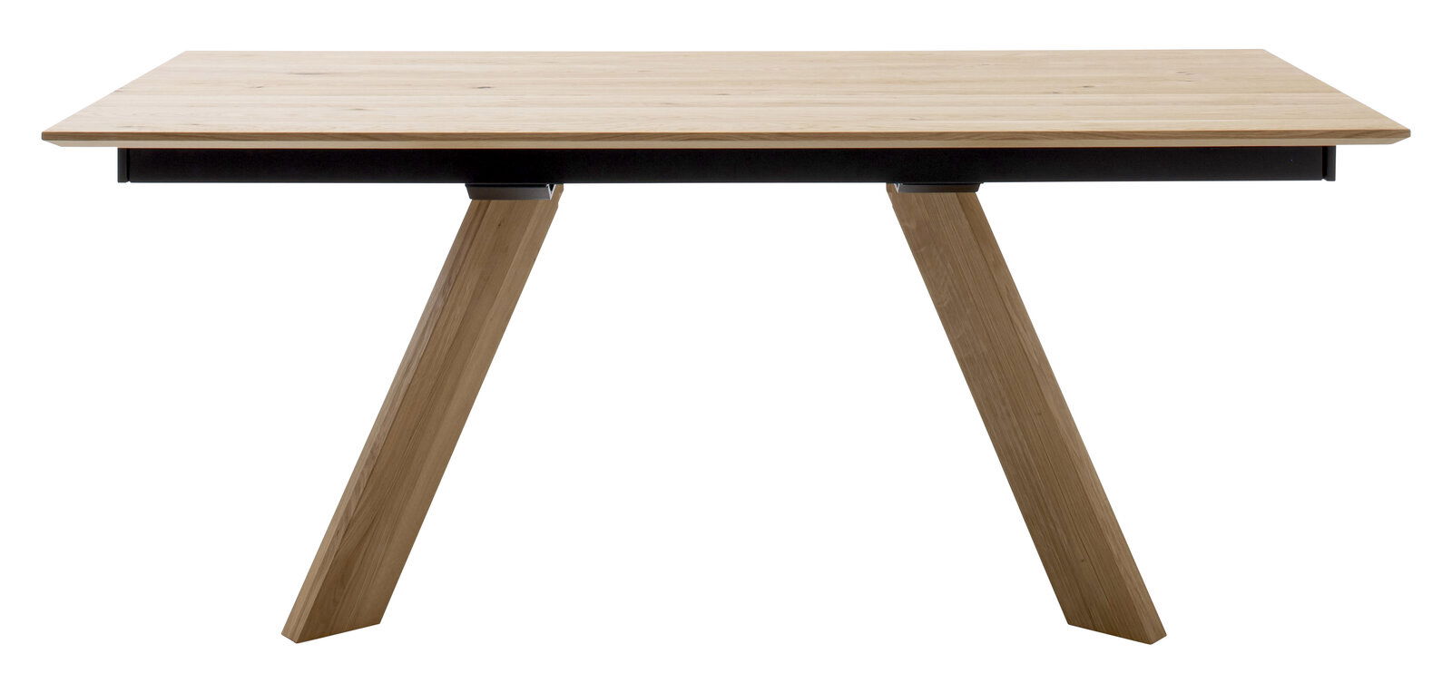 Venjakob Esstisch ET651 LEO Moderner Esstisch aus Holz mit schrägen Beinen, Seitenansicht