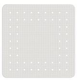 Weiße Duscheinlage Mirasol mit rutschfester Oberfläche und abgerundeten Ecken, Draufsicht