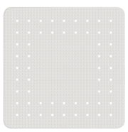 Weiße Duscheinlage Mirasol mit rutschfester Oberfläche und abgerundeten Ecken, Draufsicht