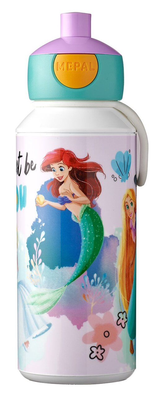 Mepal Lunchset 3-tlg. Princess CAMPUS Trinkflasche mit Disney-Prinzessinnen-Design, Vorderansicht