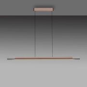 Moderne LED-Pendelleuchte in minimalistischem Design, seitliche Perspektive