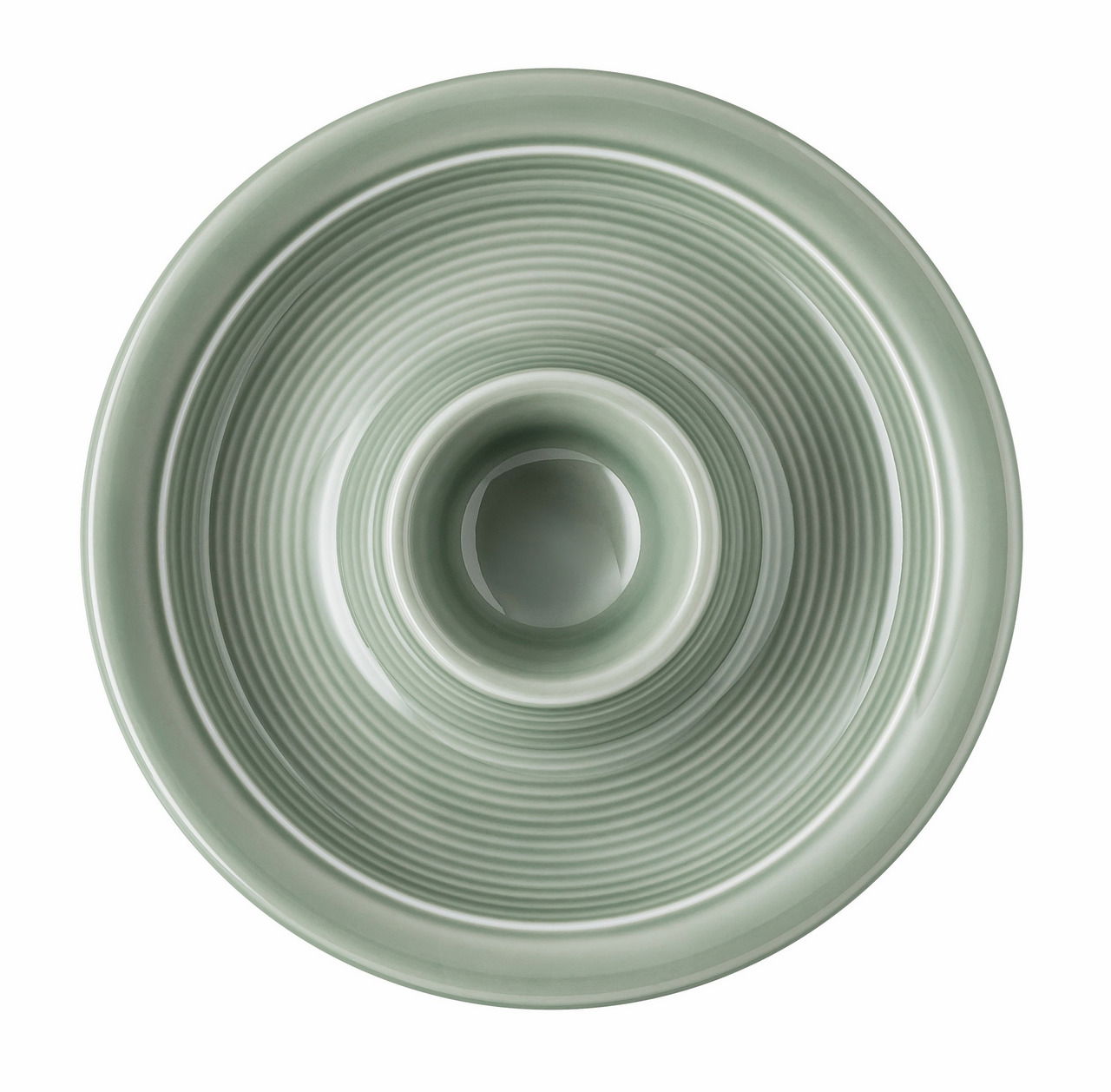 Thomas Eierbecher mit Ablage Moosgrün Trend Colour Eierbecher mit Ablage in Moosgrün, von oben betrachtet