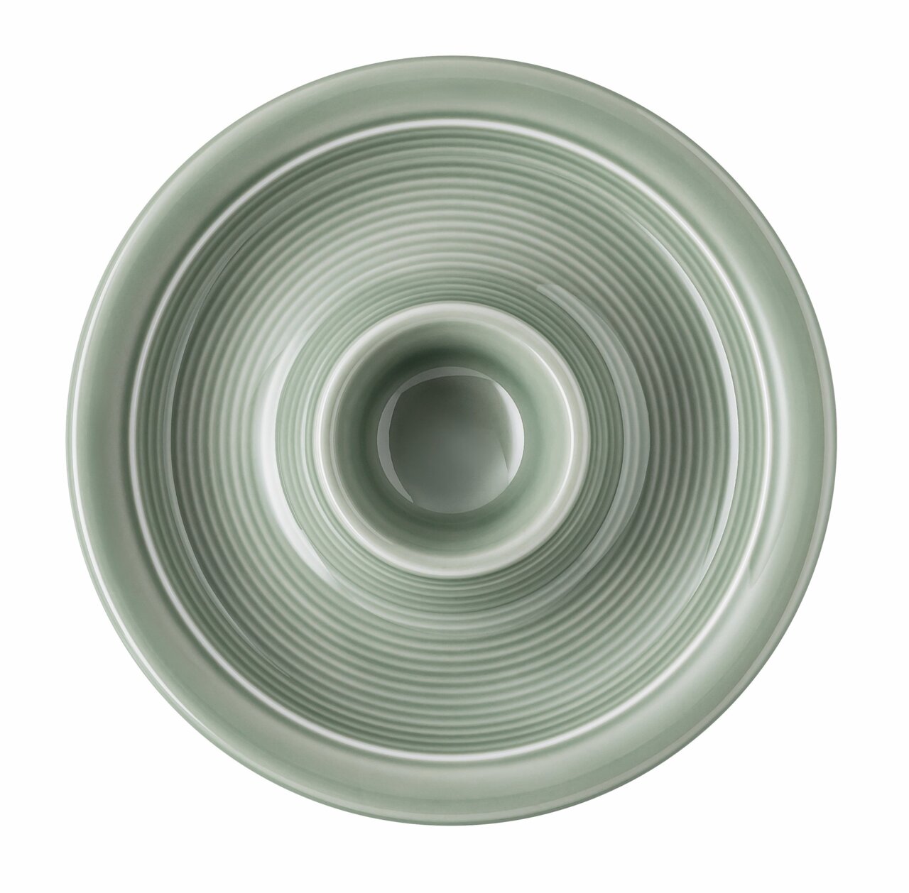 Thomas Eierbecher mit Ablage Moosgrün Trend Colour Eierbecher mit Ablage in Moosgrün, von oben betrachtet