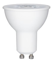 LED Leuchtmittel mit GU10-Sockel, seitliche Perspektive