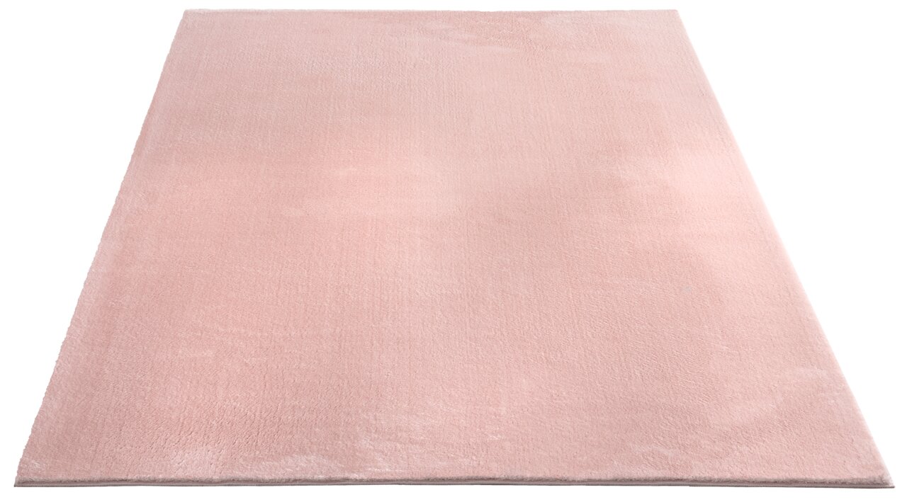 Merinos Kunstfellteppich 120x160 cm LOFT Rosa Teppich Loft, rechteckig, ca. 120x160cm, aus der Vogelperspektive fotografiert