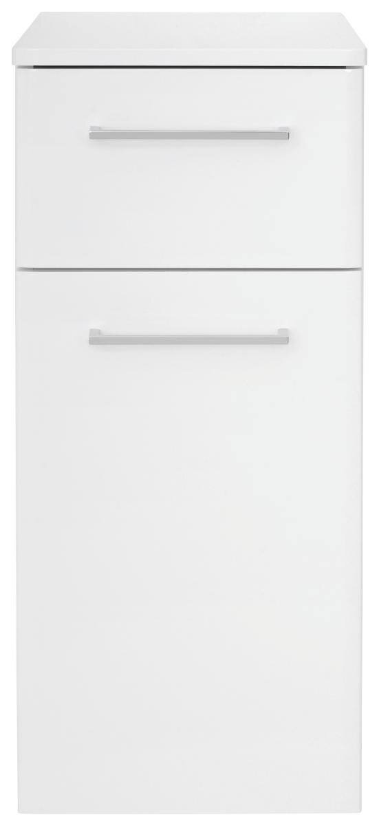 XORA Unterschrank CARINA Weißer Unterschrank mit zwei Schubladen, Frontansicht