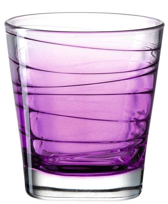 Paars drinkglas Vario 250 ml, zijaanzicht