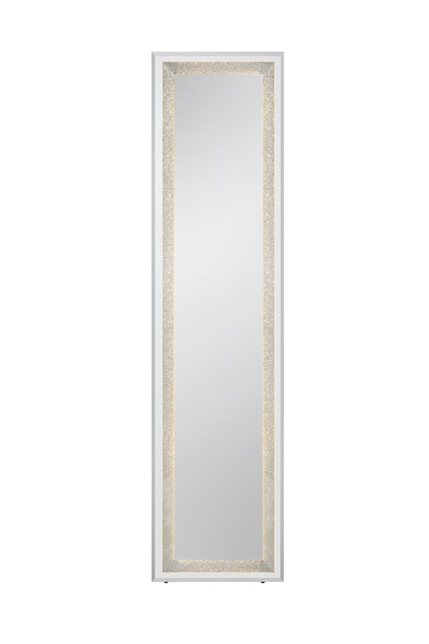 LED-Standspiegel 40x160cm mit beleuchtetem Rahmen, Frontalansicht