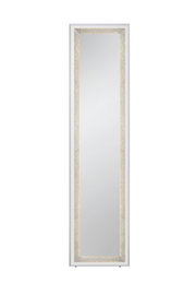 LED-staande spiegel 40 x 160 cm met verlichte lijst, vooraanzicht