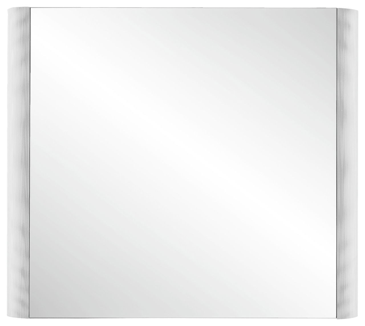 Moderano Spiegel MILANO Moderner rechteckiger Spiegel mit seitlichen Rillen, Frontalansicht