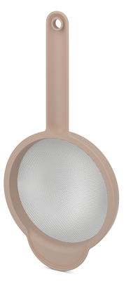 Sieb mit einem Durchmesser von 167 mm, beige, aus der Vogelperspektive fotografiert