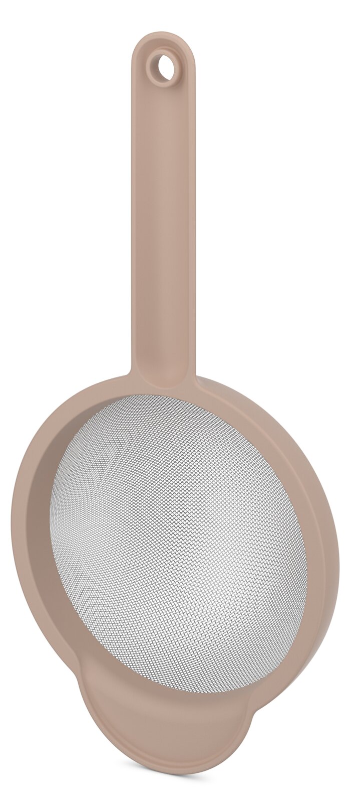 Sieb mit einem Durchmesser von 167 mm, beige, aus der Vogelperspektive fotografiert