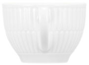 Weiße Espressotasse Seltmann Weiden AMINA, seitliche Ansicht mit Henkel, 0,10 l Fassungsvermögen