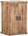 Landscape Bartheken-Schrank BARNEY Rustikaler Bartheken-Schrank aus Holz mit zwei Türen, seitliche Perspektive