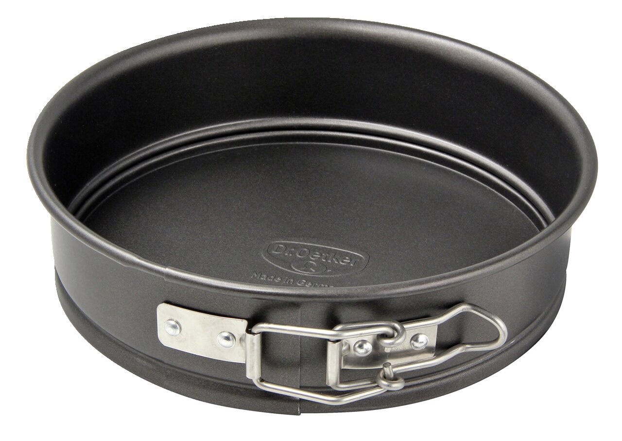 Runde Springform 16cm mit Antihaftbeschichtung, seitliche Perspektive