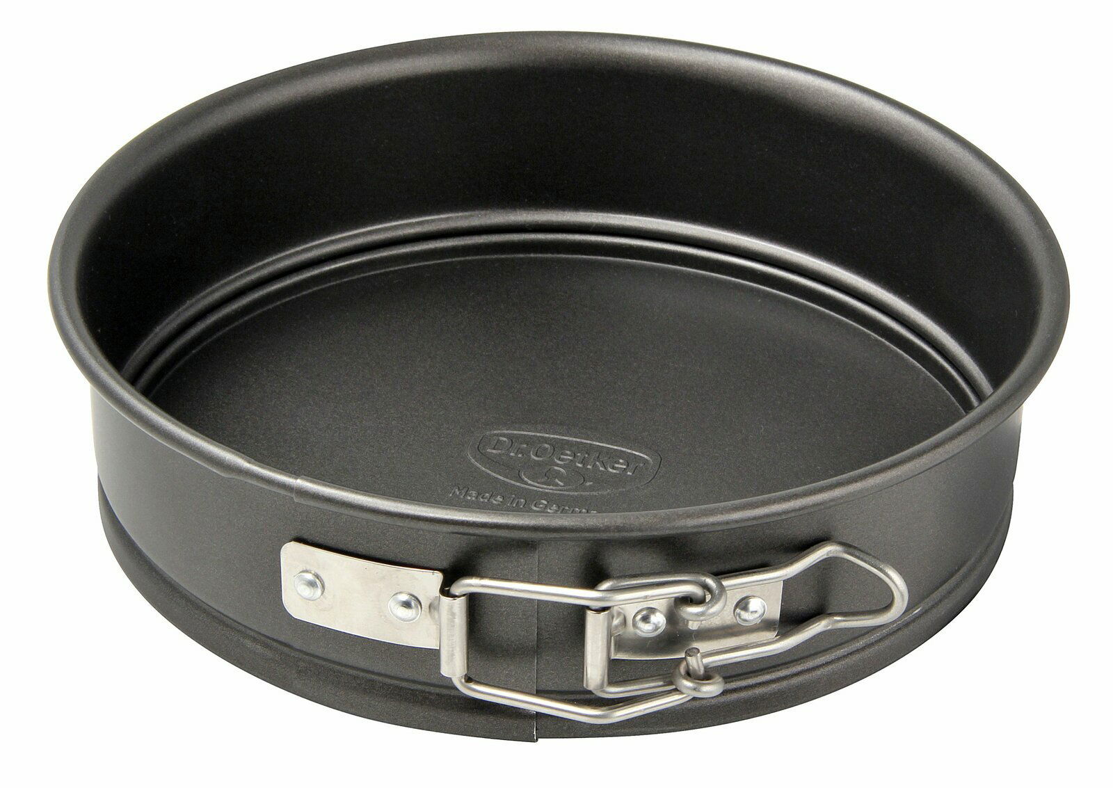 Runde Springform 16cm mit Antihaftbeschichtung, seitliche Perspektive