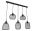 Globo Lighting Hängeleuchte Metall schwarz 5-flg.